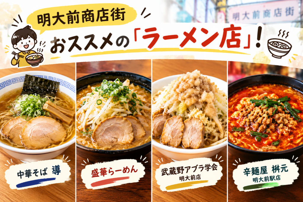 明大前商店街おススメの「ラーメン店」！