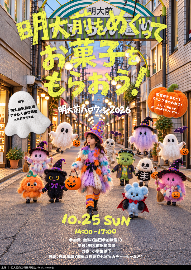 明大前初【ハロウィン2026】イベントのお知らせ